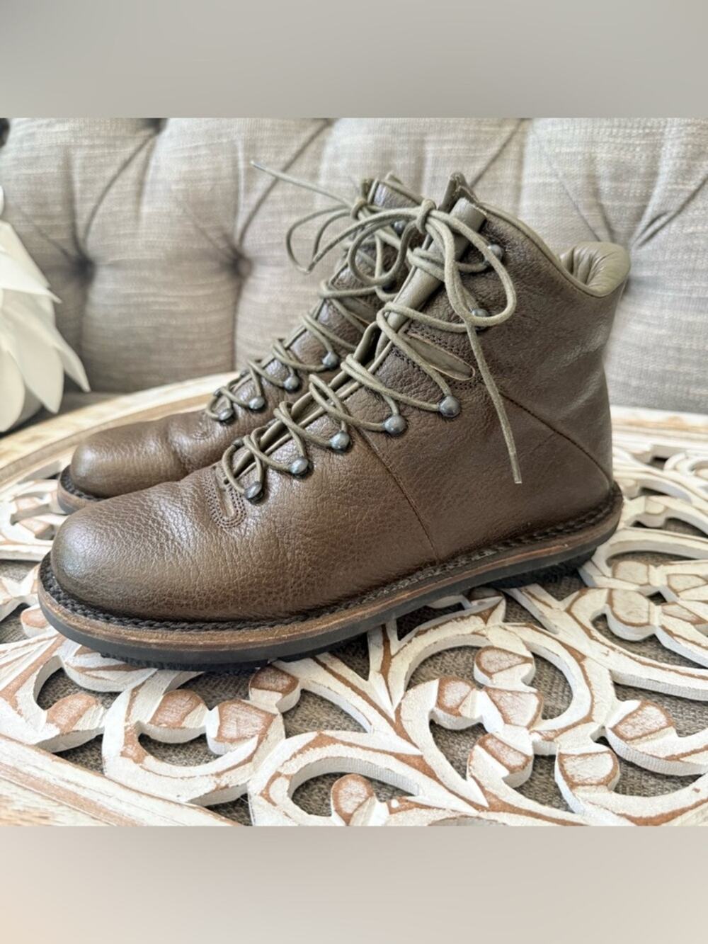 Trippen Alpin Leather Ankle Boots Women’s 37 US 7
